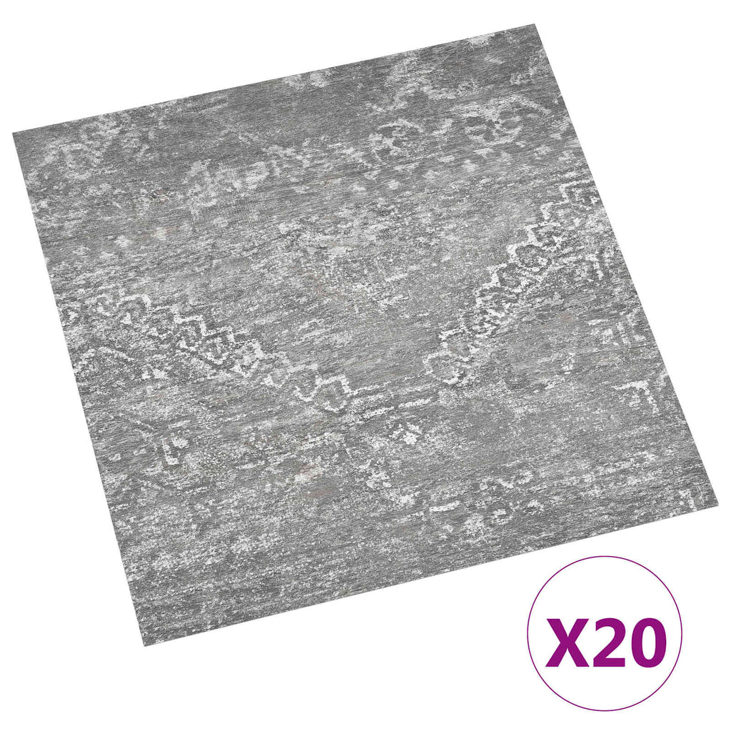 vidaXL Samoprzylepne Deski Podłogowe 30,5 x 30,5 cm 20 pcs PVC