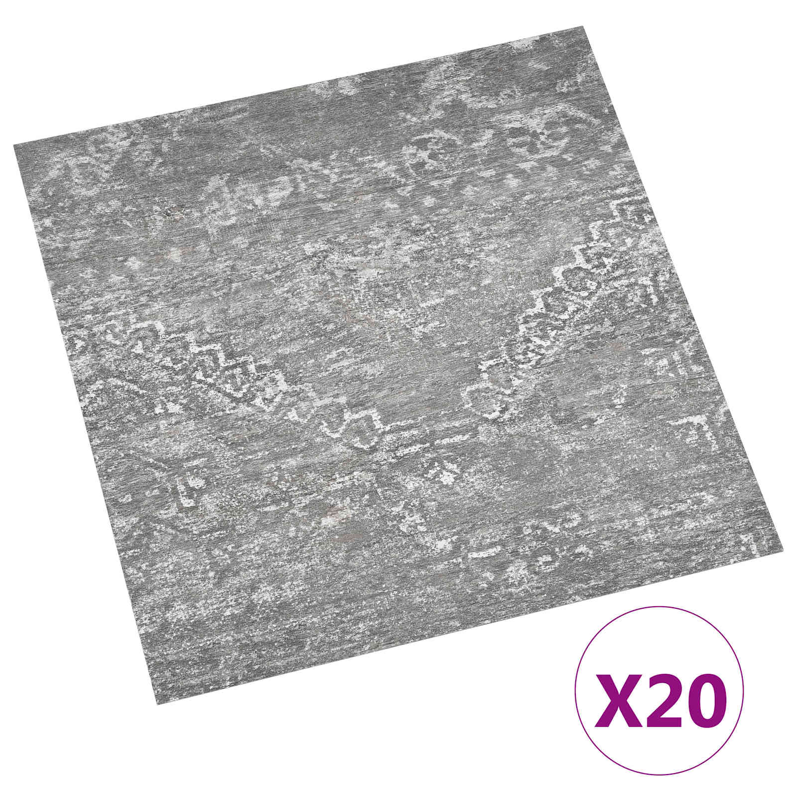 vidaXL Samoprzylepne Deski Podłogowe 30,5 x 30,5 cm 20 pcs PVC