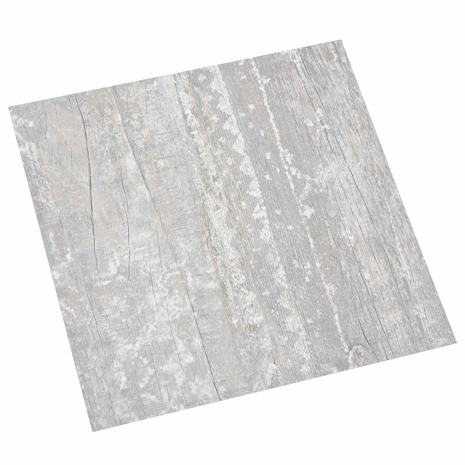 vidaXL Samoprzylepne Deski Podłogowe 30,5 x 30,5 cm 20 pcs PVC Szary