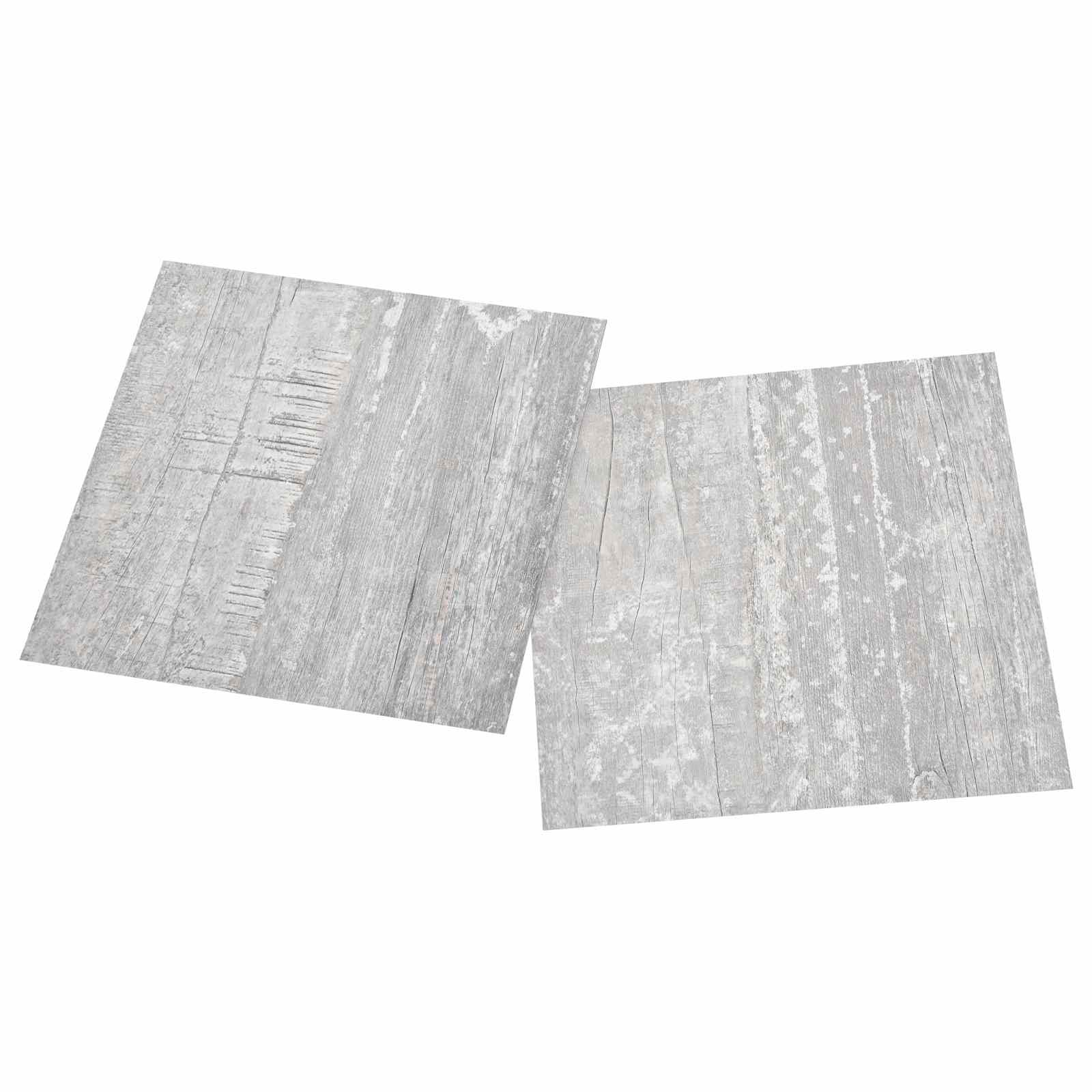 vidaXL Samoprzylepne Deski Podłogowe 30,5 x 30,5 cm 20 pcs PVC Szary
