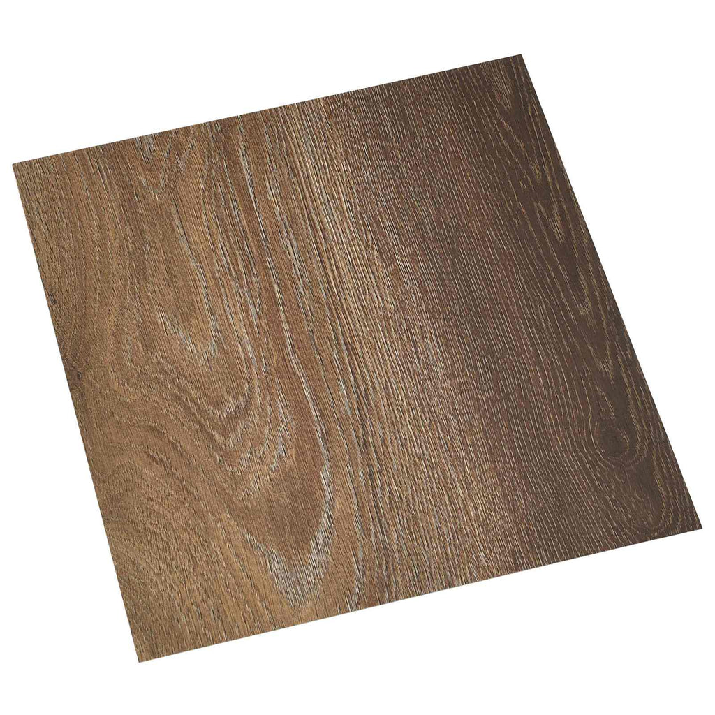 vidaXL Samoprzylepne Deski Podłogowe 30,5 x 30,5 cm 20 pcs PVC brązowy