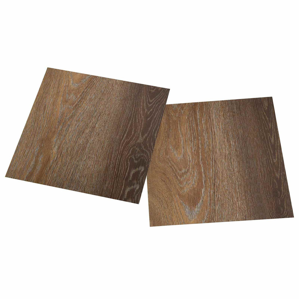 vidaXL Samoprzylepne Deski Podłogowe 30,5 x 30,5 cm 20 pcs PVC brązowy