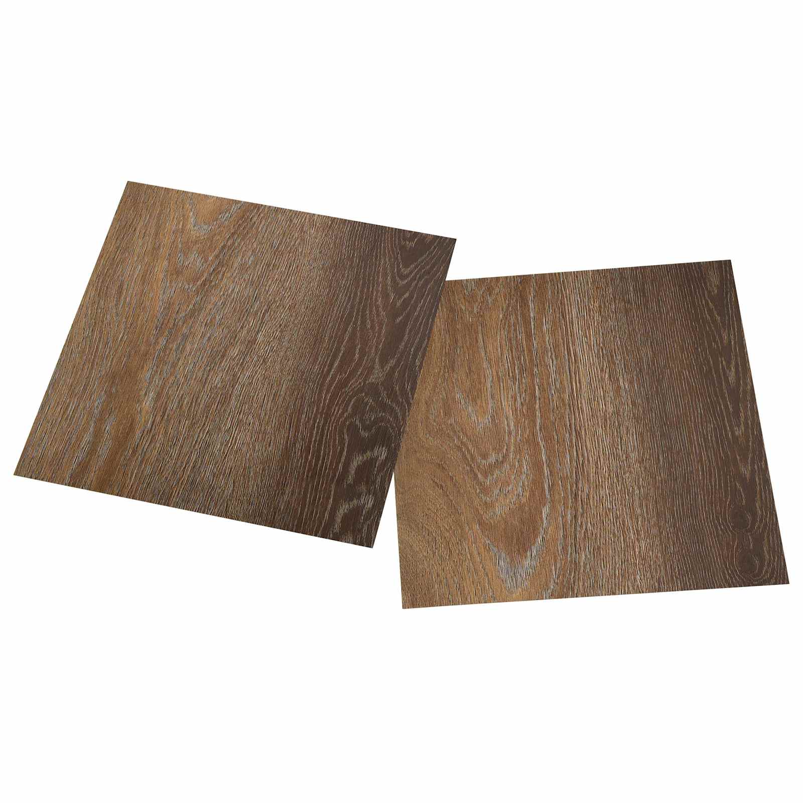 vidaXL Samoprzylepne Deski Podłogowe 30,5 x 30,5 cm 20 pcs PVC brązowy