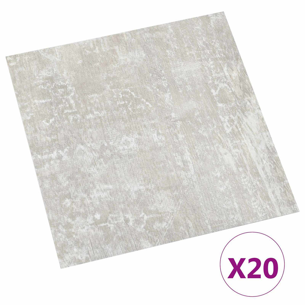 vidaXL Samoprzylepne Deski Podłogowe 30,5 x 30,5 cm 20 pcs PVC