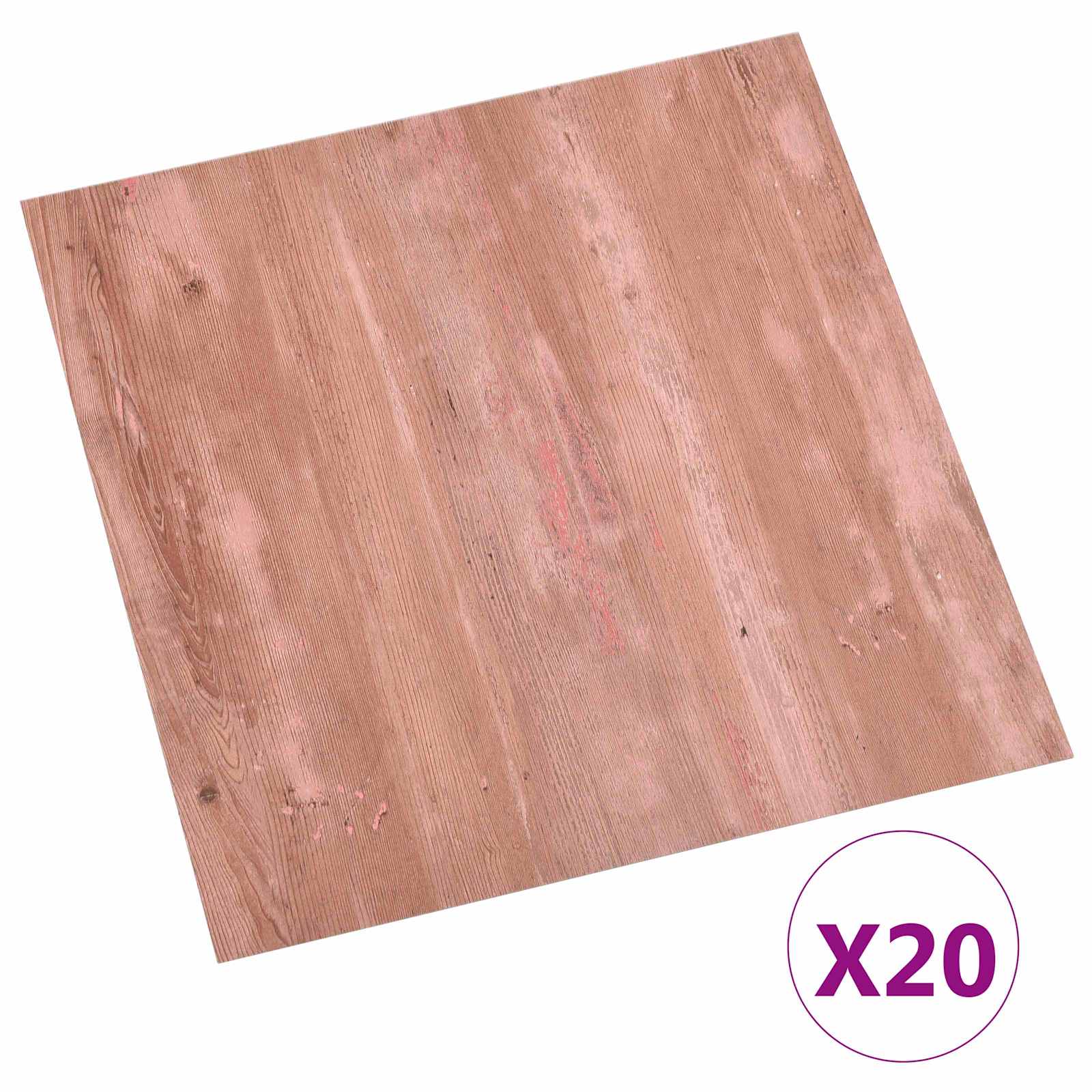 vidaXL Samoprzylepne Deski Podłogowe 30,5 x 30,5 cm 20 pcs PVC