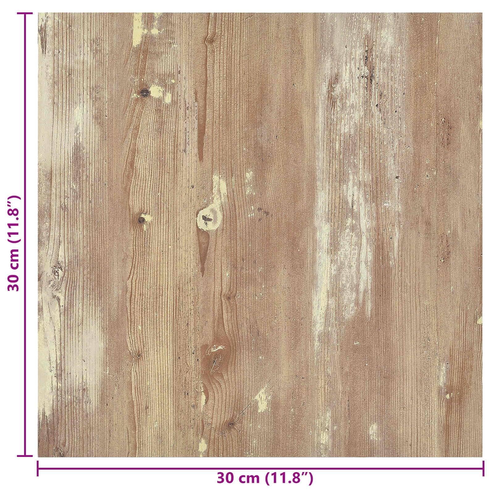 vidaXL Samoprzylepne Deski Podłogowe 30,5 x 30,5 cm 20 pcs PVC