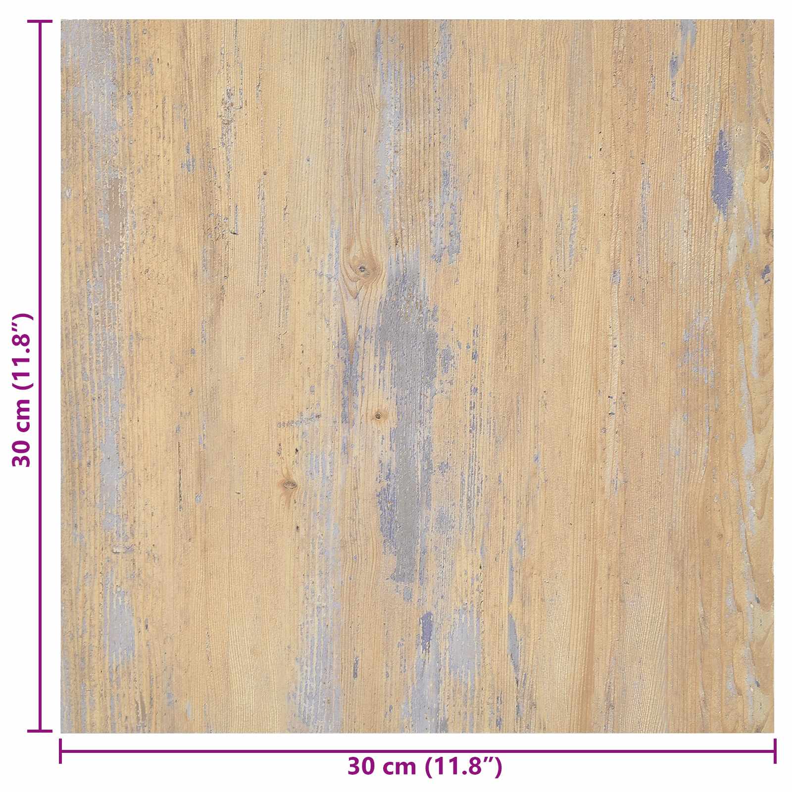 vidaXL Samoprzylepne Deski Podłogowe 30,5 x 30,5 cm 20 pcs PVC