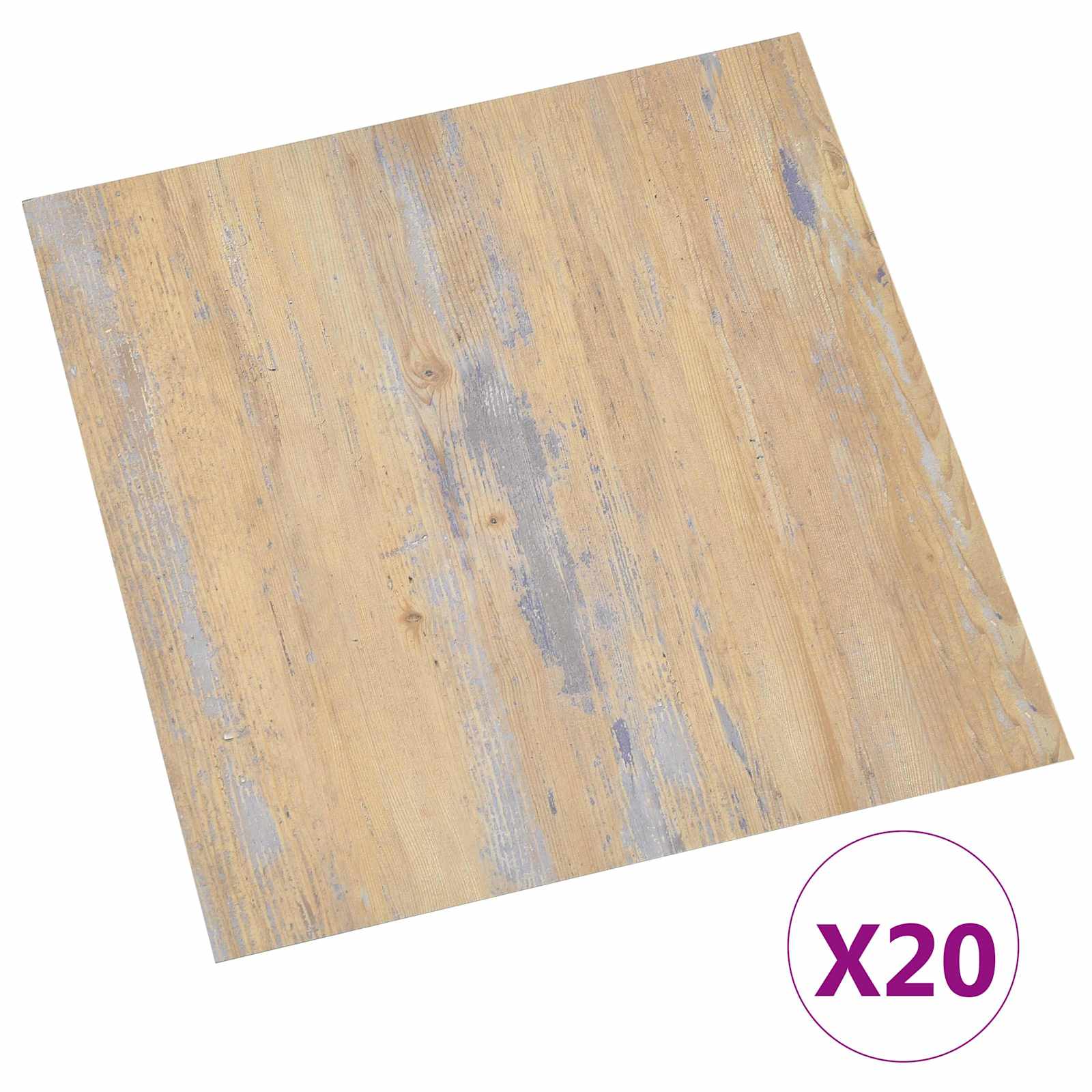 vidaXL Samoprzylepne Deski Podłogowe 30,5 x 30,5 cm 20 pcs PVC