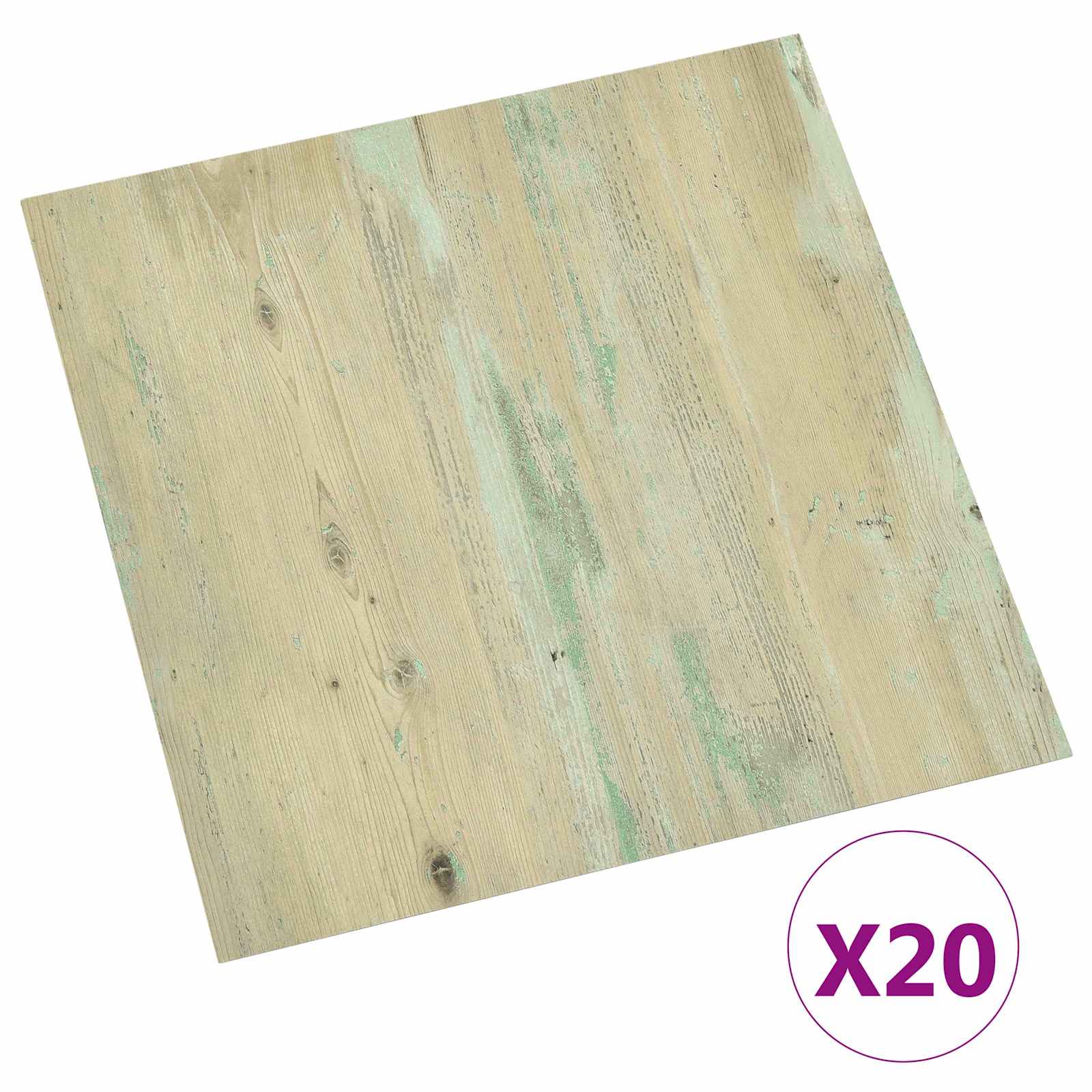vidaXL Samoprzylepne Deski Podłogowe 30,5 x 30,5 cm 20 pcs PVC