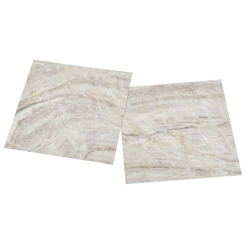 vidaXL Samoprzylepne Deski Podłogowe 30,5 x 30,5 cm 20 pcs PVC Beżowy