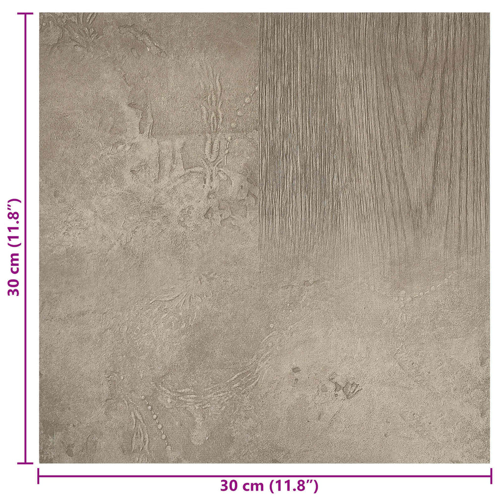 vidaXL Samoprzylepne Deski Podłogowe 30,5 x 30,5 cm 20 pcs PVC