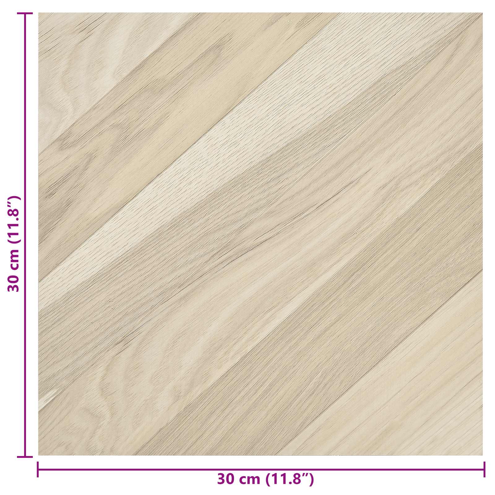 vidaXL Samoprzylepne Deski Podłogowe 30,5 x 30,5 cm 20 pcs PVC