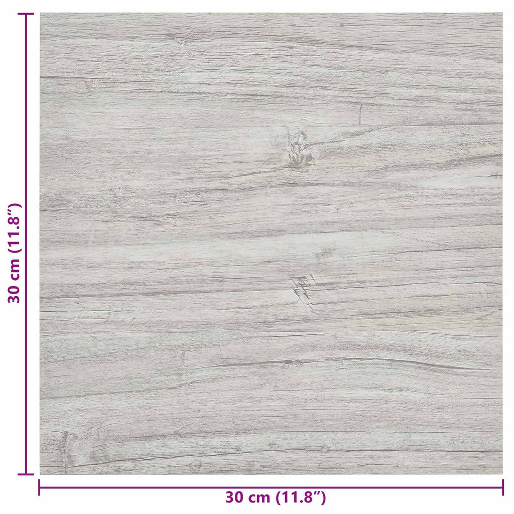 vidaXL Samoprzylepne Deski Podłogowe 30,5 x 30,5 cm 20 pcs PVC