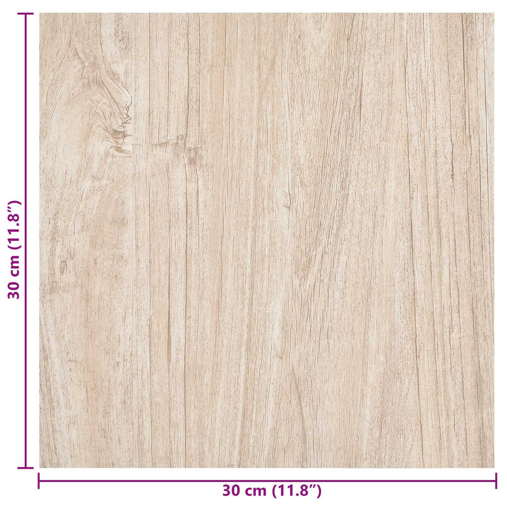 vidaXL Samoprzylepne Deski Podłogowe 30,5 x 30,5 cm 20 pcs PVC