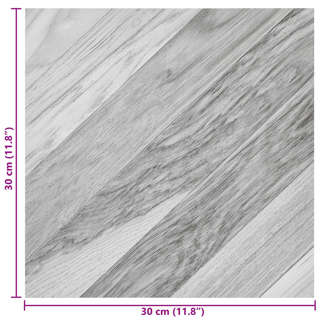 vidaXL Samoprzylepne Deski Podłogowe 30,5 x 30,5 cm 20 pcs PVC
