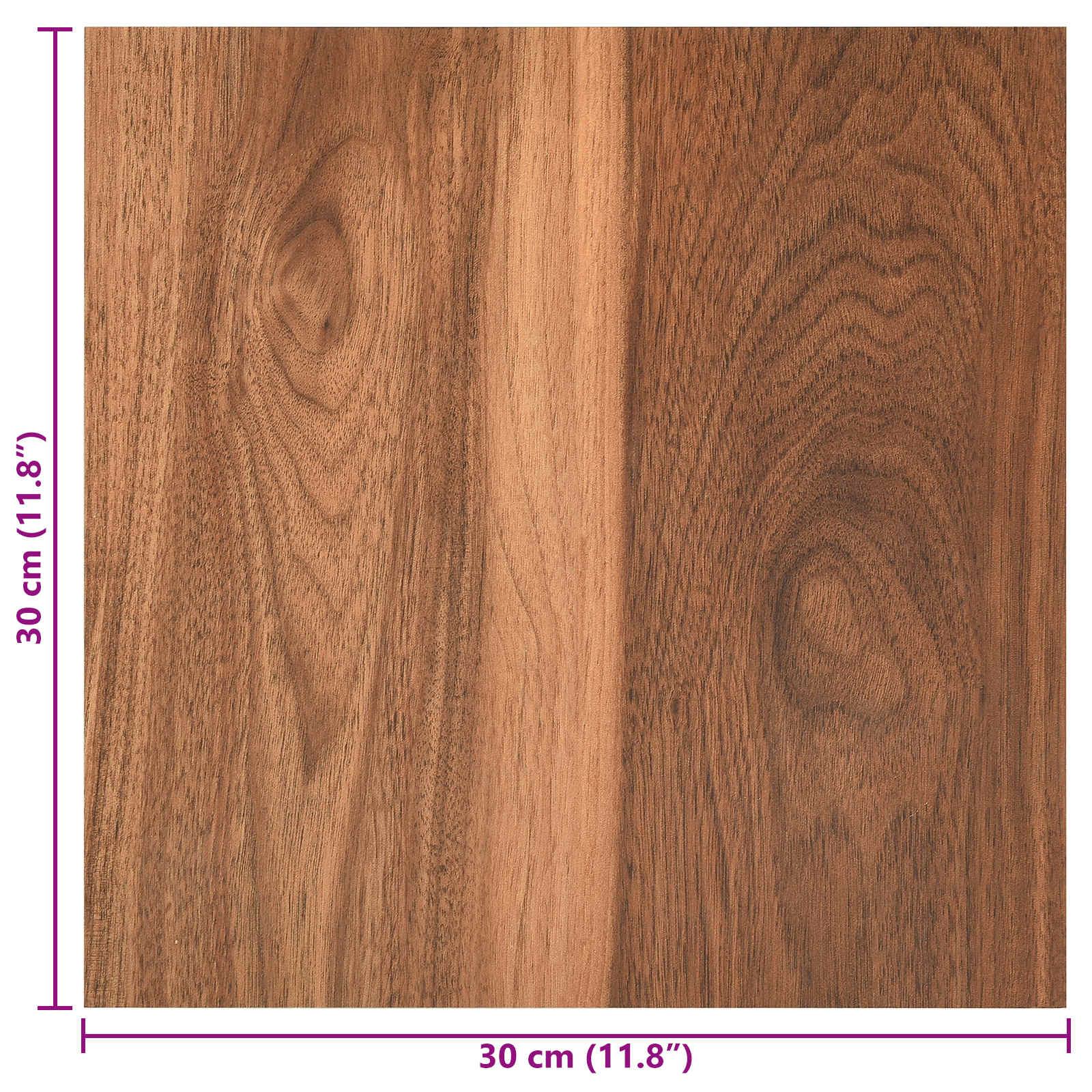 vidaXL Samoprzylepne Deski Podłogowe 30,5 x 30,5 cm 20 pcs PVC
