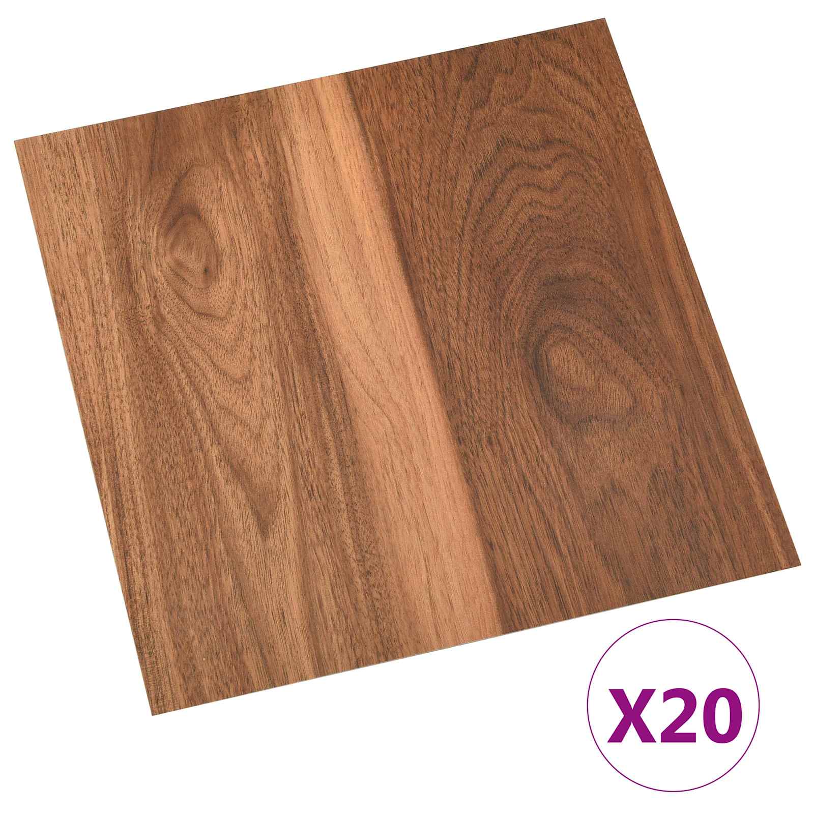 vidaXL Samoprzylepne Deski Podłogowe 30,5 x 30,5 cm 20 pcs PVC