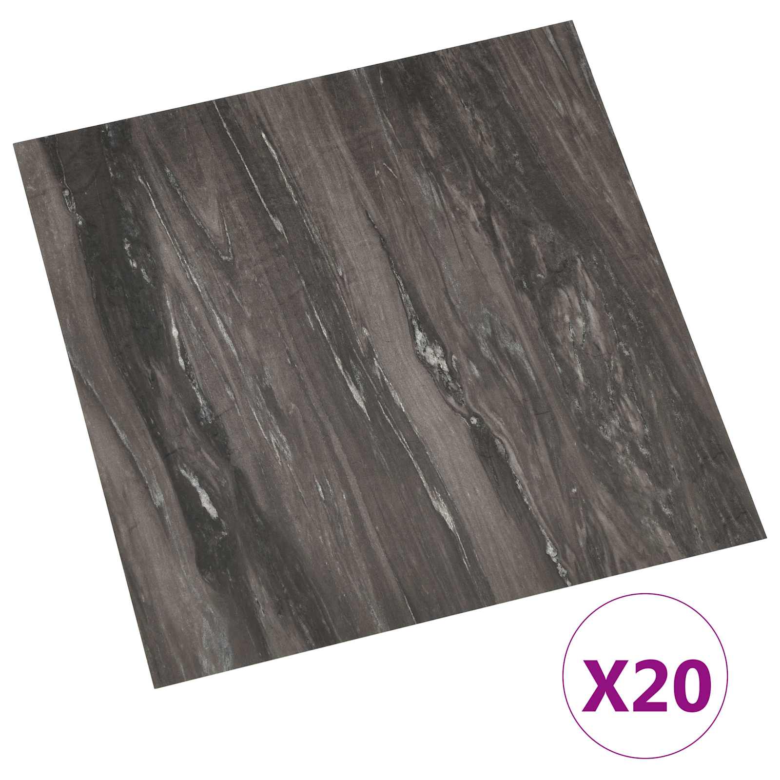 vidaXL Samoprzylepne Deski Podłogowe 30,5 x 30,5 cm 20 pcs PVC