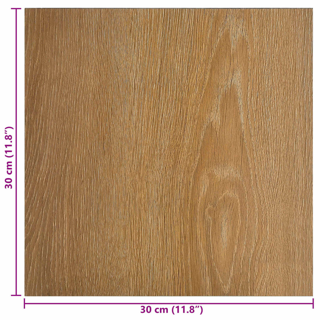 vidaXL Samoprzylepne Deski Podłogowe 30,5 x 30,5 cm 20 pcs PVC drewno