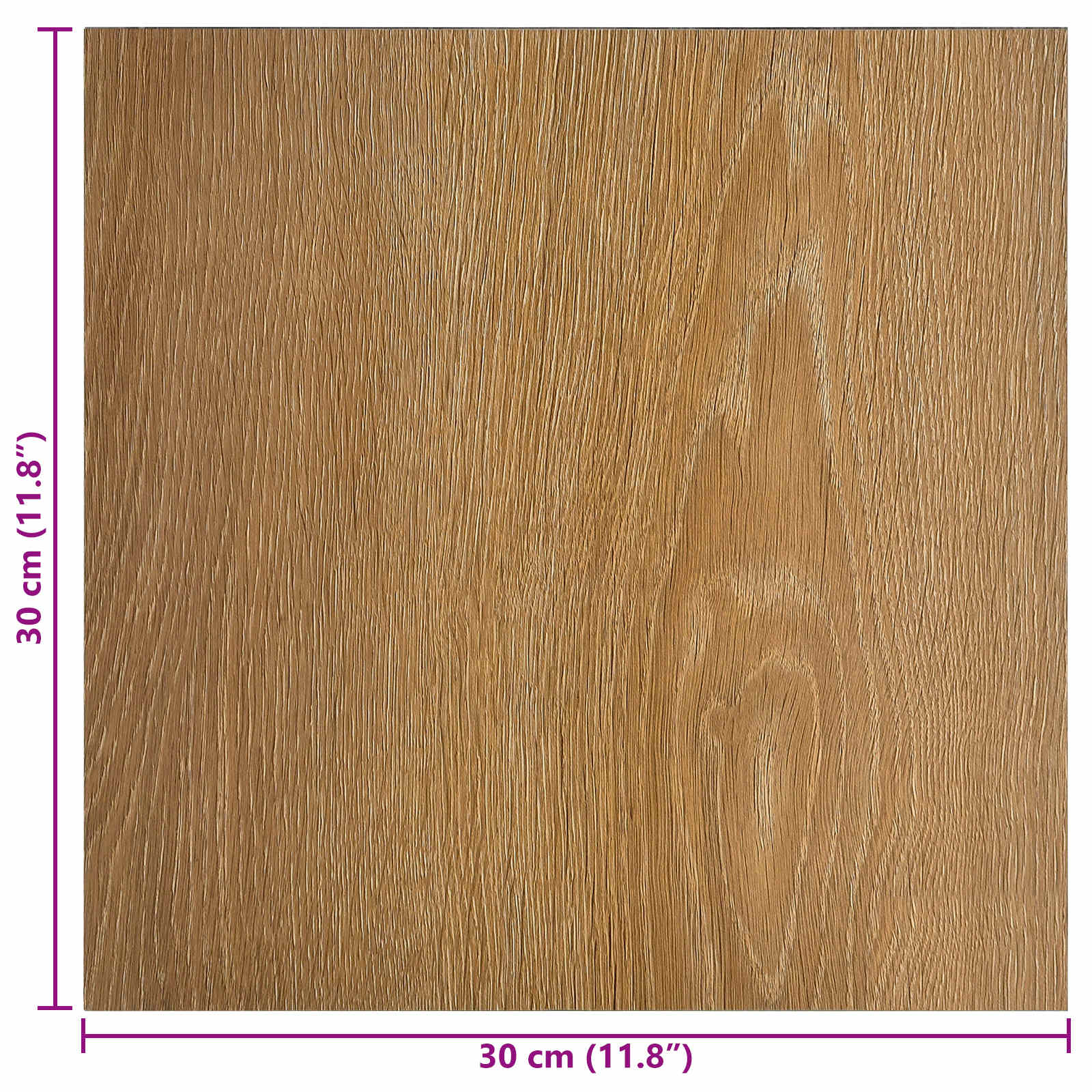 vidaXL Samoprzylepne Deski Podłogowe 30,5 x 30,5 cm 20 pcs PVC drewno