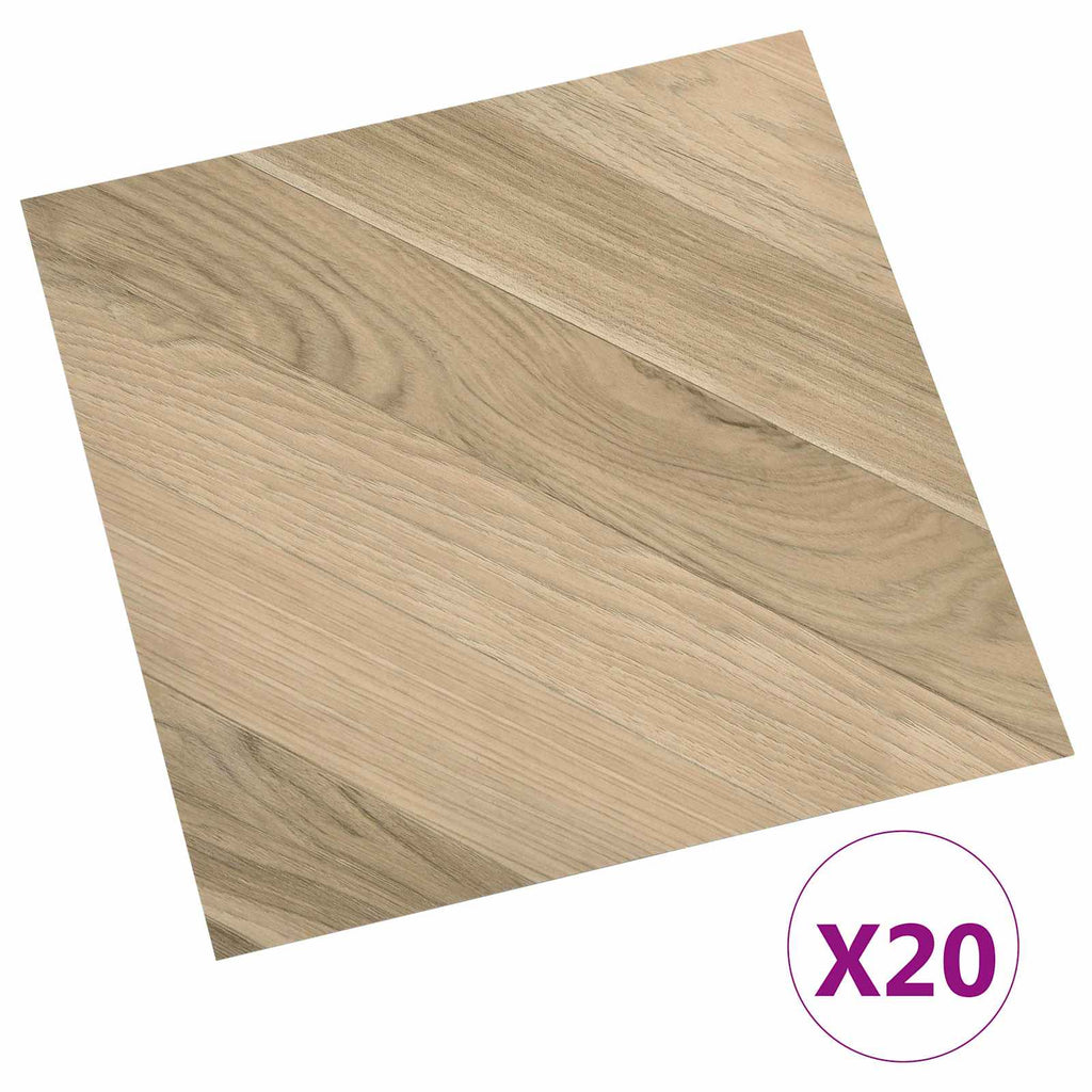 vidaXL Samoprzylepne Deski Podłogowe 30,5 x 30,5 cm 20 pcs PVC
