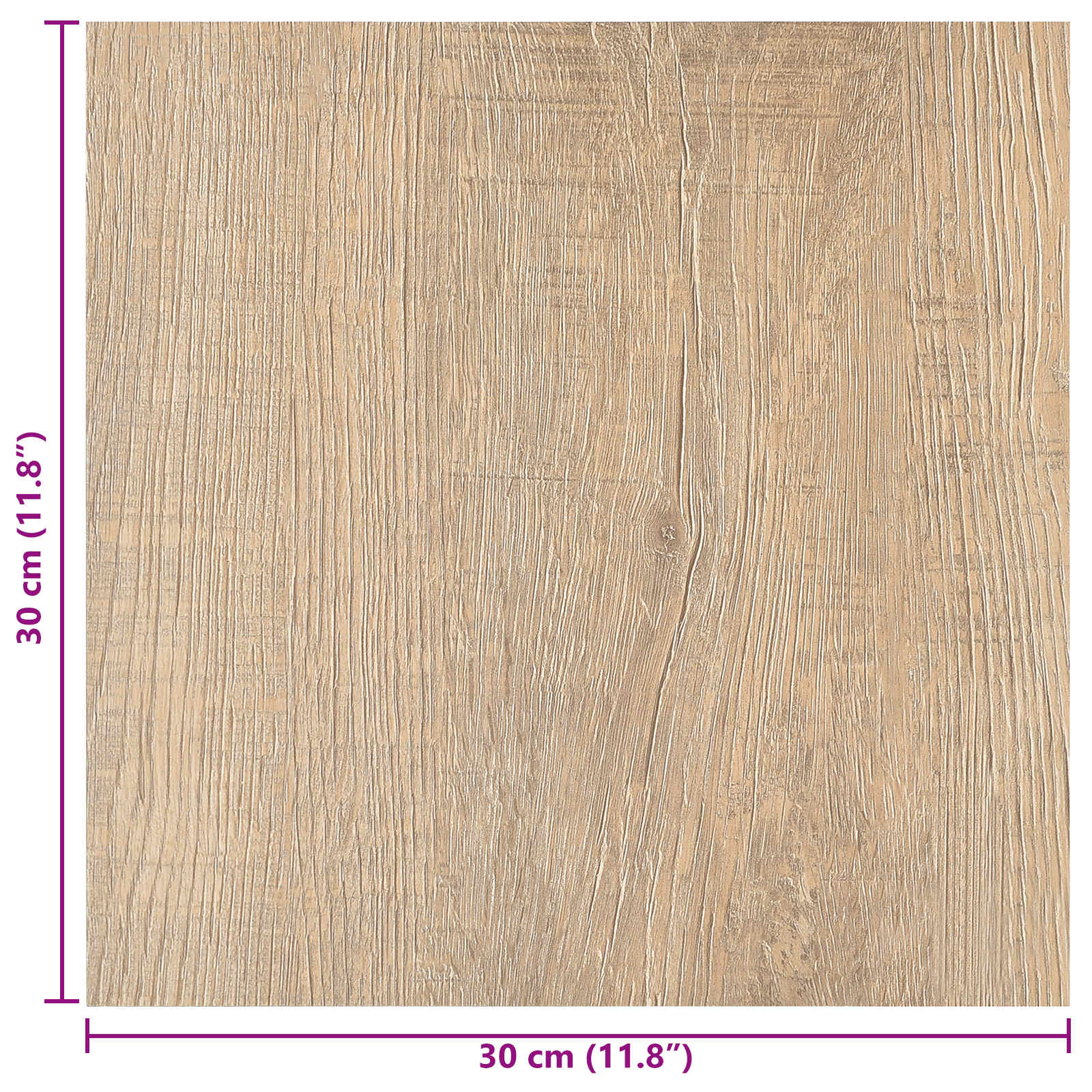 vidaXL Samoprzylepne Deski Podłogowe 30,5 x 30,5 cm 20 pcs PVC