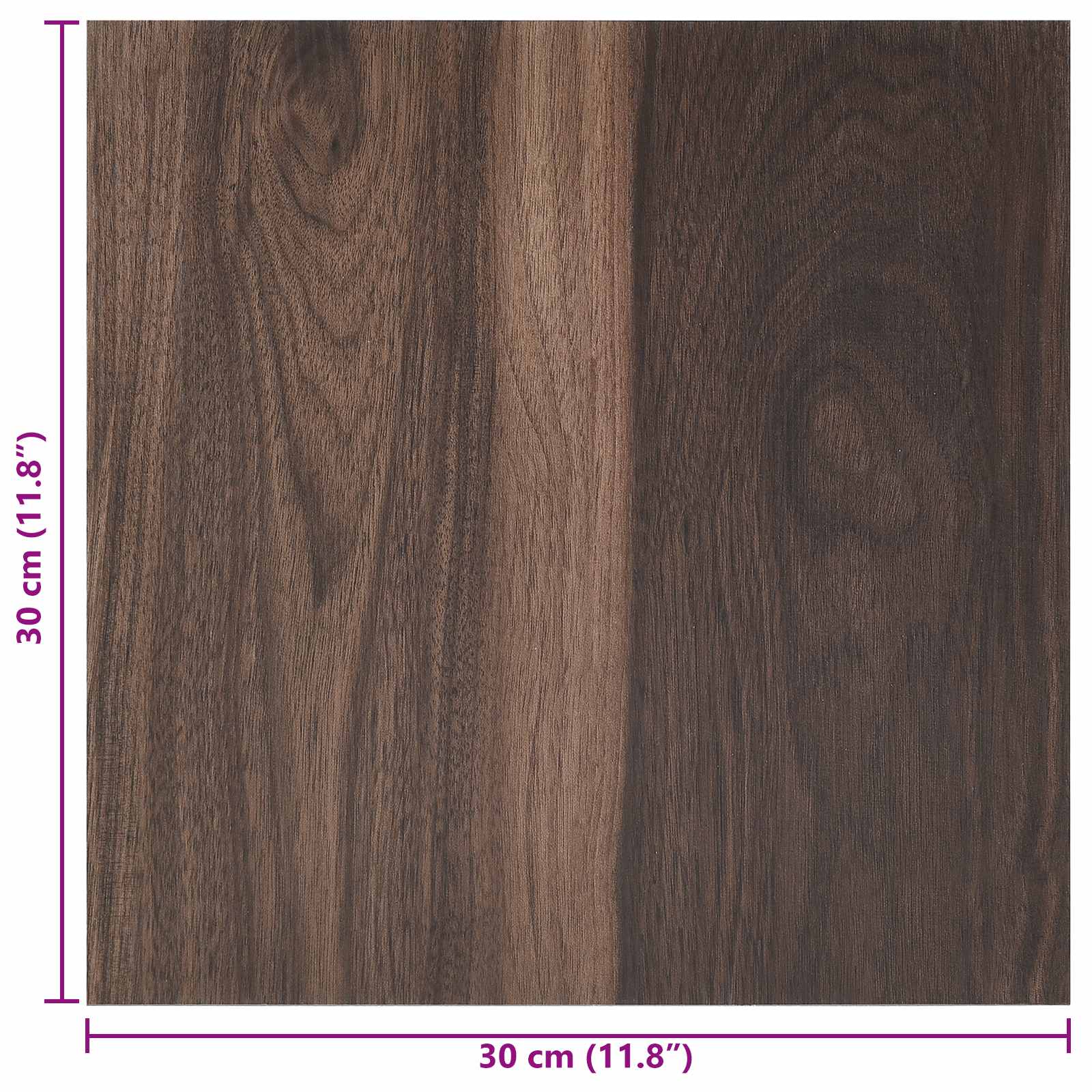 vidaXL Samoprzylepne Deski Podłogowe 30,5 x 30,5 cm 20 pcs PVC