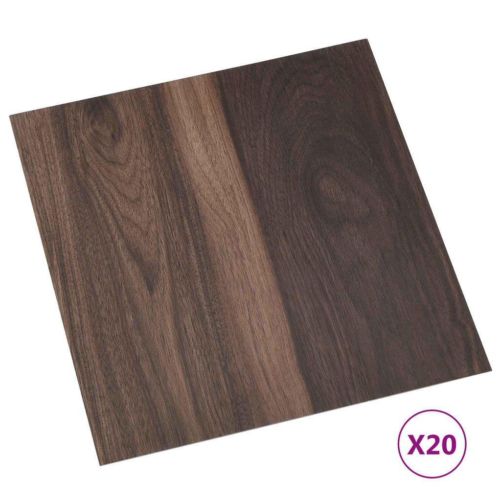 vidaXL Samoprzylepne Deski Podłogowe 30,5 x 30,5 cm 20 pcs PVC