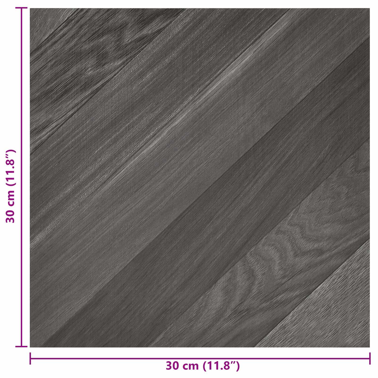 vidaXL Samoprzylepne Deski Podłogowe 30,5 x 30,5 cm 20 pcs PVC