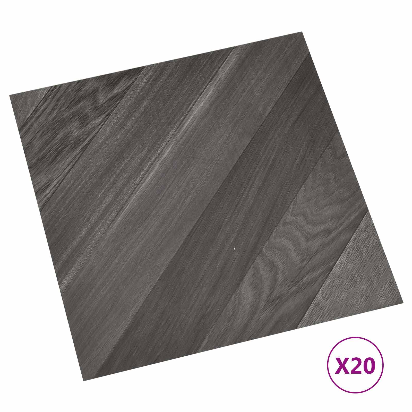 vidaXL Samoprzylepne Deski Podłogowe 30,5 x 30,5 cm 20 pcs PVC
