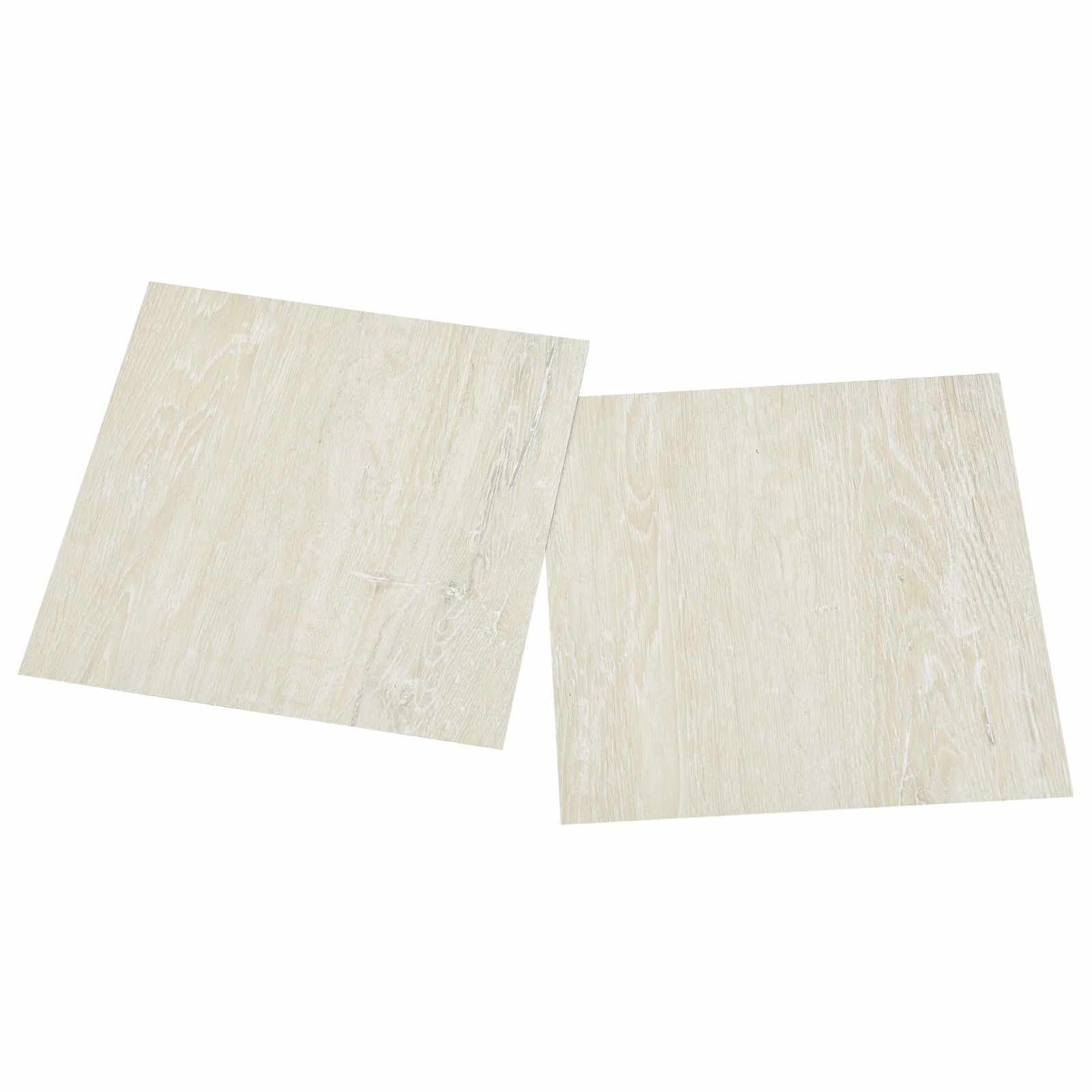 vidaXL Samoprzylepne Deski Podłogowe 30,5 x 30,5 cm 20 pcs PVC kremowy