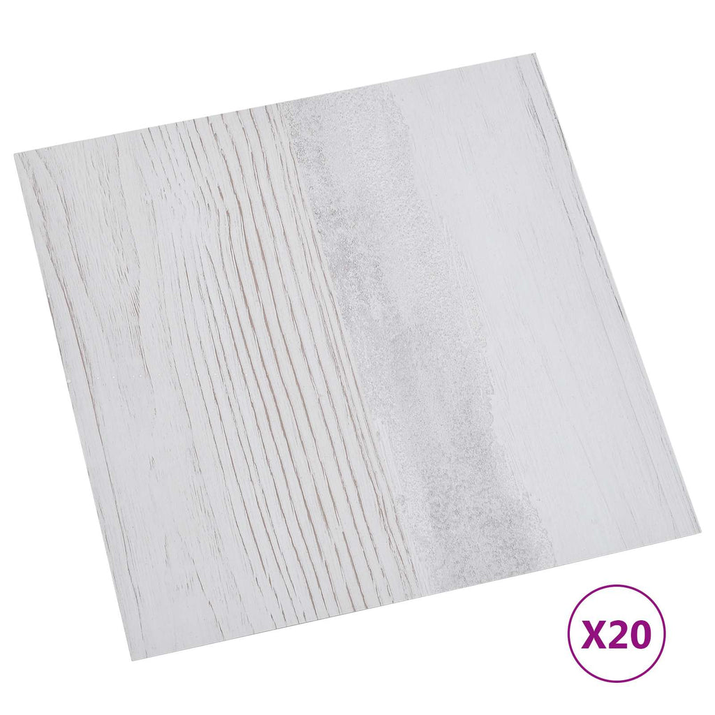 vidaXL Samoprzylepne Deski Podłogowe 30,5 x 30,5 cm 20 pcs PVC