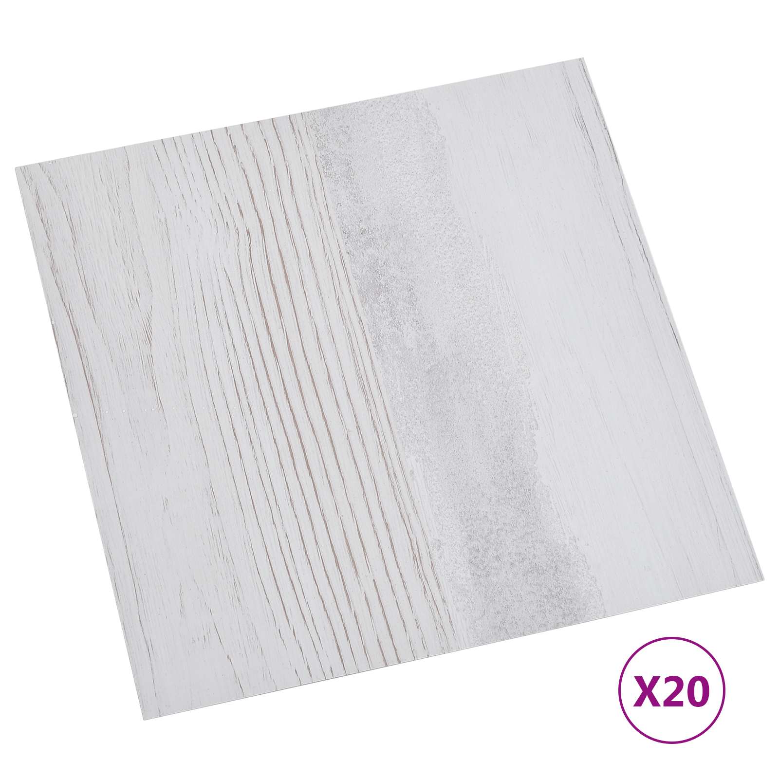 vidaXL Samoprzylepne Deski Podłogowe 30,5 x 30,5 cm 20 pcs PVC