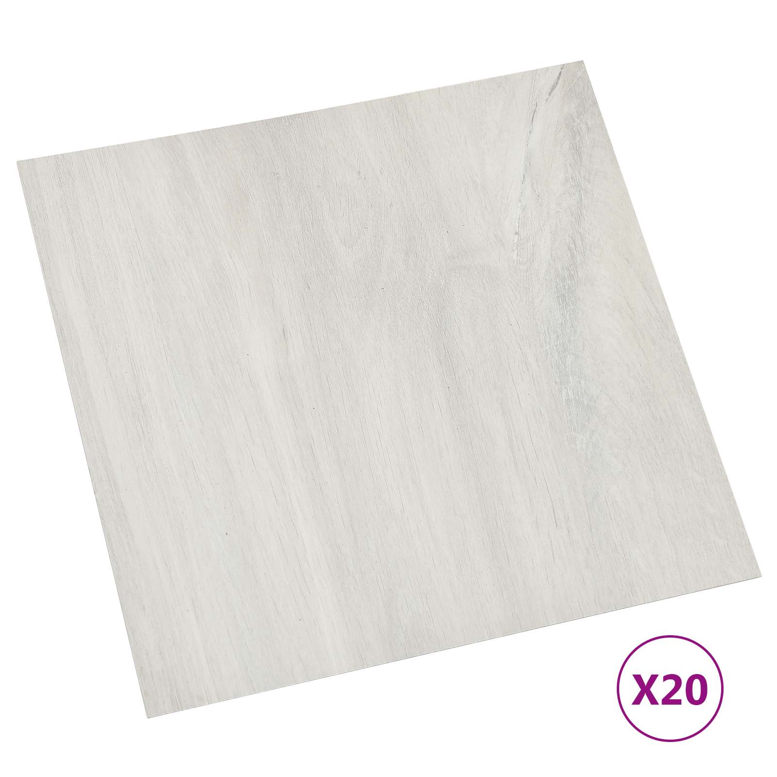 vidaXL Samoprzylepne Deski Podłogowe 30,5 x 30,5 cm 20 pcs PVC