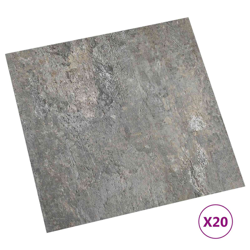 vidaXL Samoprzylepne Deski Podłogowe 30,5 x 30,5 cm 20 pcs PVC Kamyki