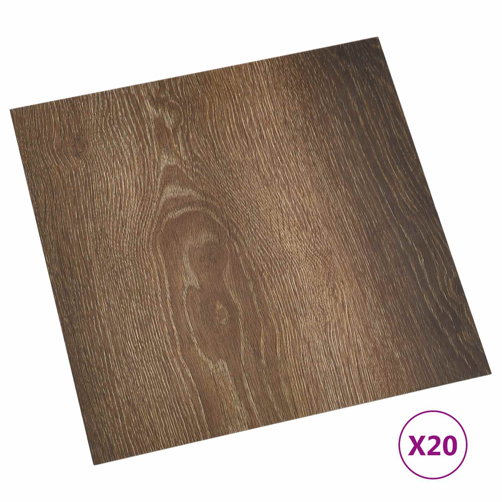 vidaXL Samoprzylepne Deski Podłogowe 30,5 x 30,5 cm 20 pcs PVC