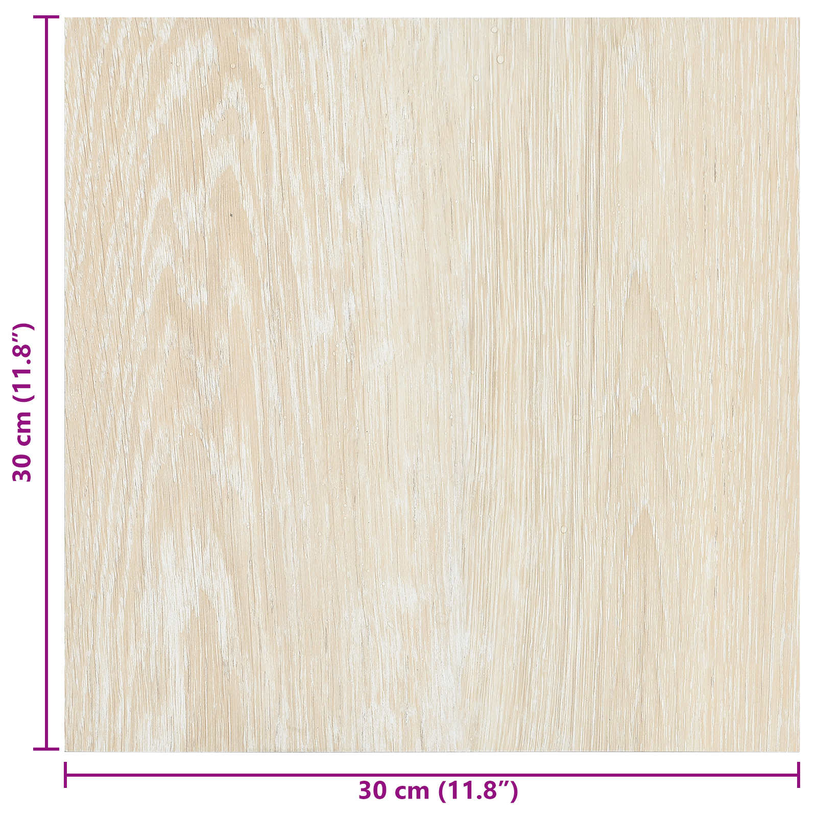 vidaXL Samoprzylepne Deski Podłogowe 30,5 x 30,5 cm 20 pcs PVC