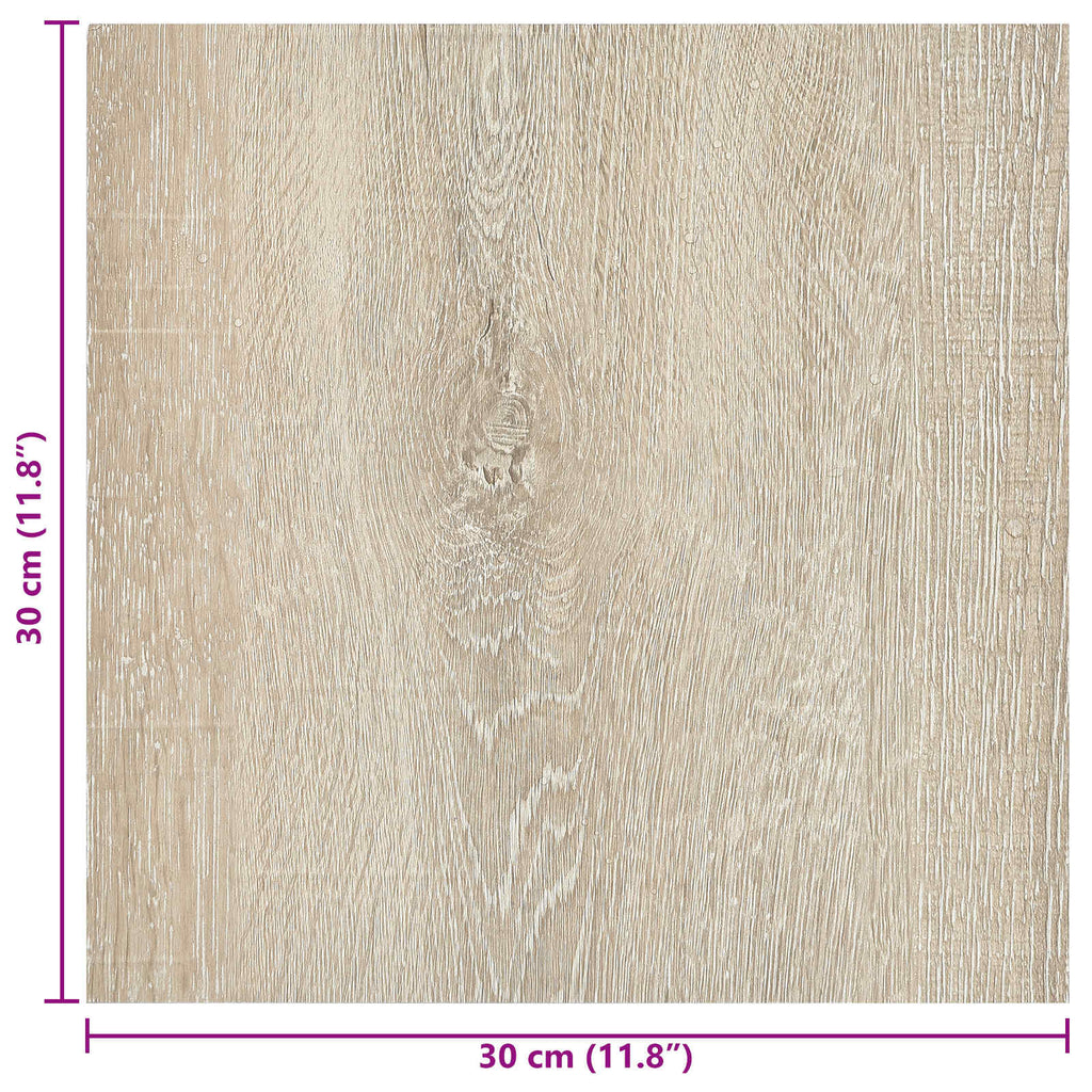vidaXL Samoprzylepne Deski Podłogowe 30,5 x 30,5 cm 20 pcs PVC
