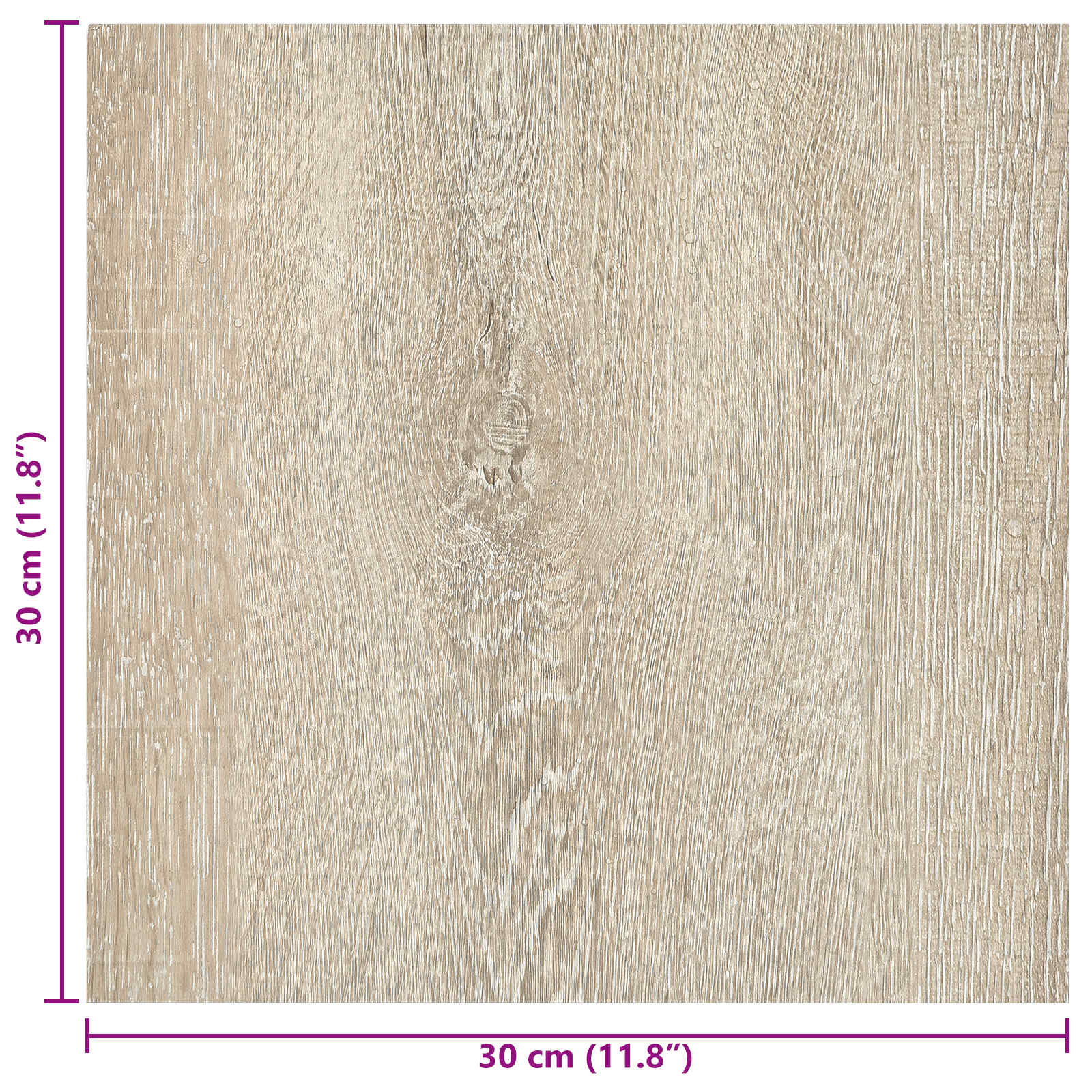 vidaXL Samoprzylepne Deski Podłogowe 30,5 x 30,5 cm 20 pcs PVC