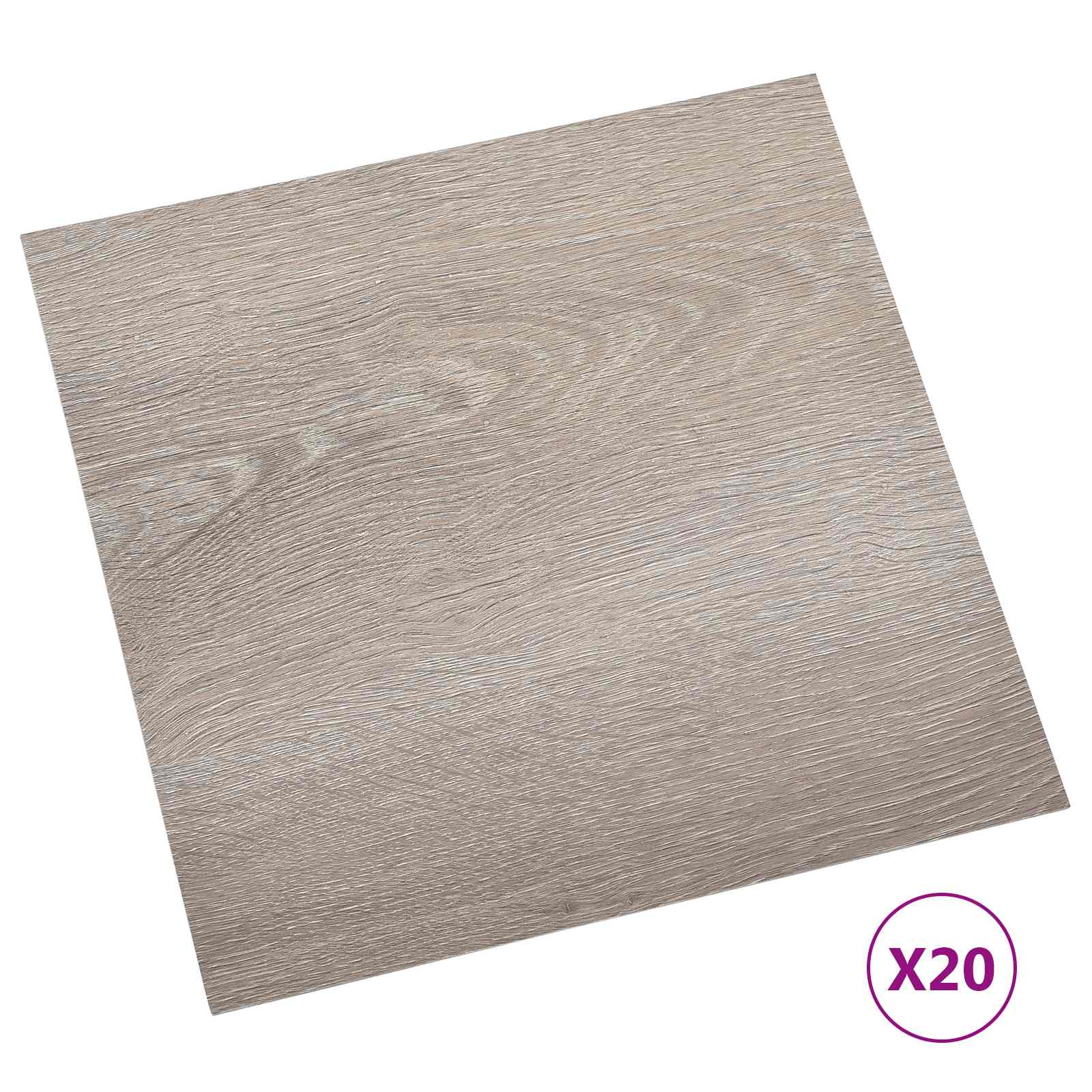 vidaXL Samoprzylepne Deski Podłogowe 30,5 x 30,5 cm 20 pcs PVC