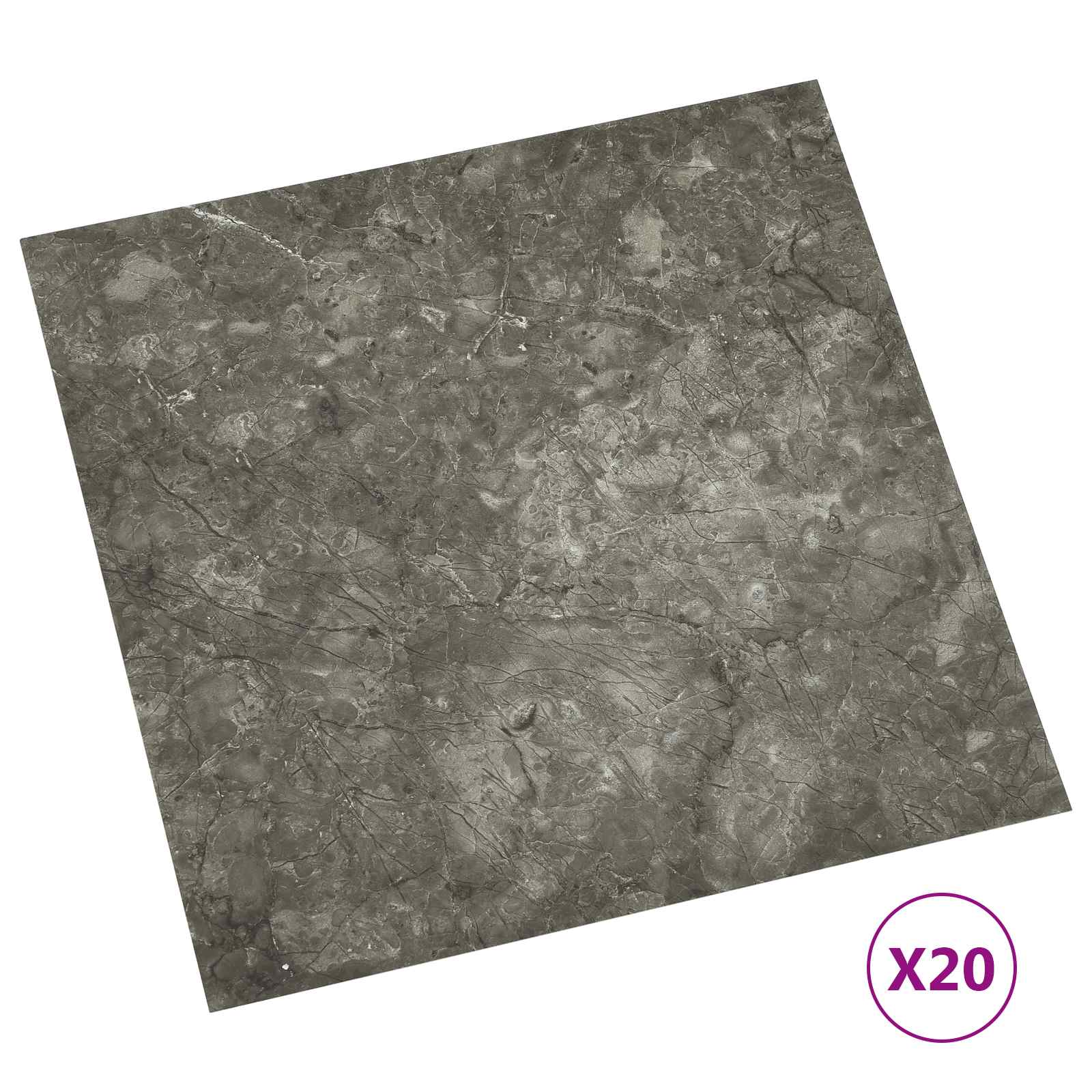 vidaXL Samoprzylepne Deski Podłogowe 30,5 x 30,5 cm 20 pcs PVC