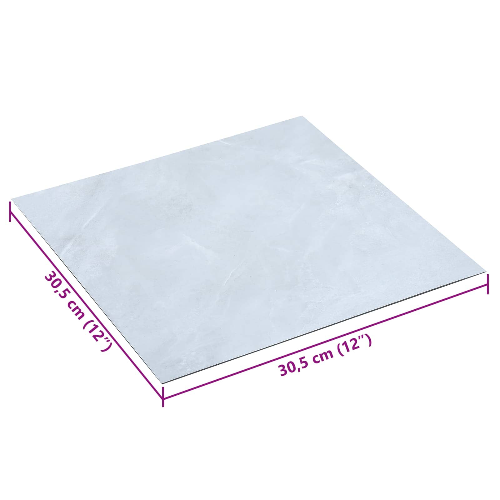 vidaXL Samoprzylepne Deski Podłogowe 30,5 x 30,5 cm 20 pcs PVC