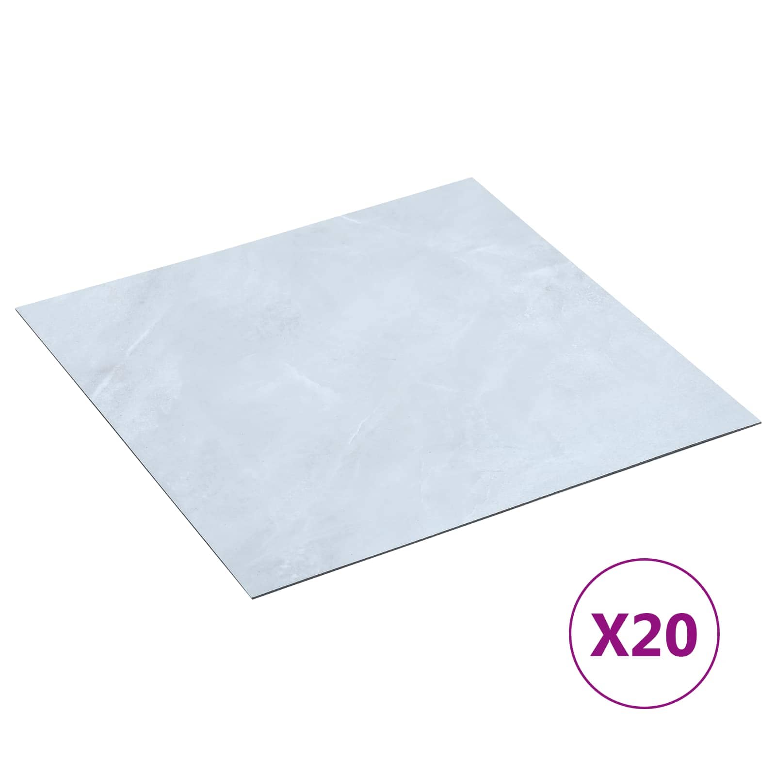 vidaXL Samoprzylepne Deski Podłogowe 30,5 x 30,5 cm 20 pcs PVC