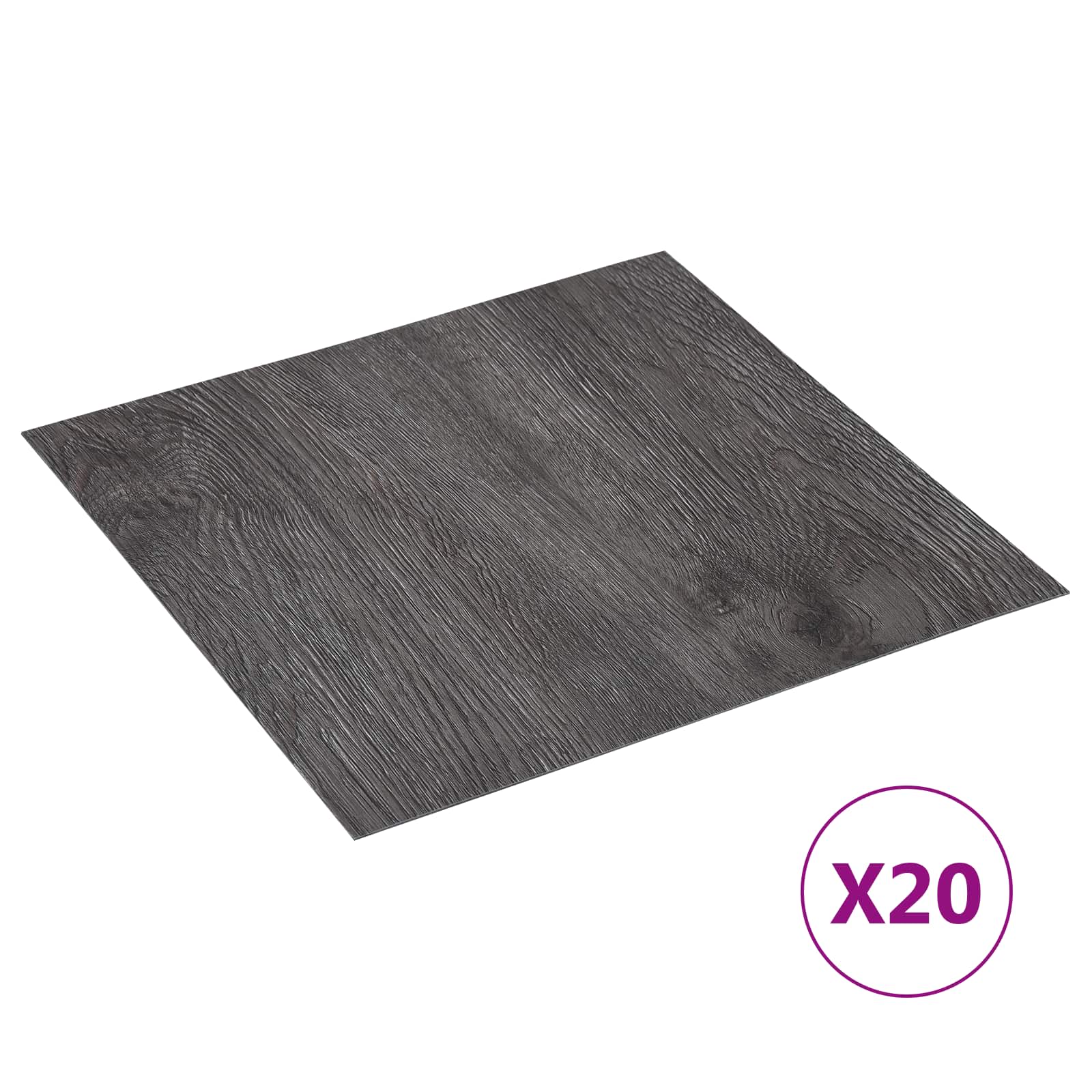vidaXL Samoprzylepne Deski Podłogowe 30,5 x 30,5 cm 20 pcs PVC