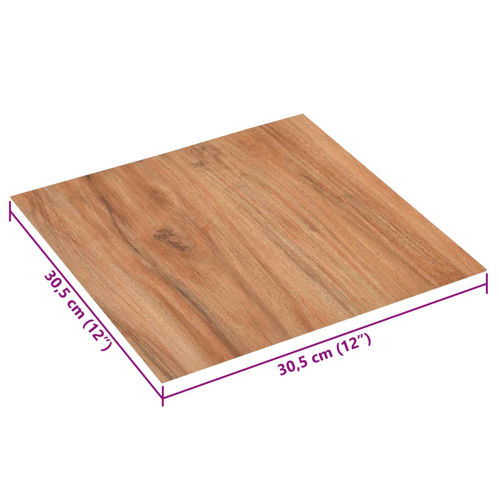 vidaXL Samoprzylepne Deski Podłogowe 30,5 x 30,5 cm 20 pcs PVC