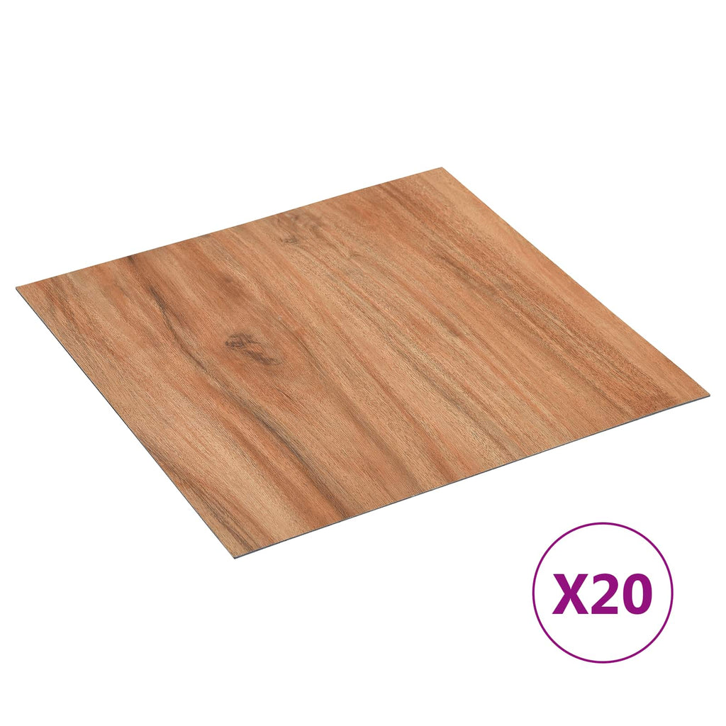 vidaXL Samoprzylepne Deski Podłogowe 30,5 x 30,5 cm 20 pcs PVC