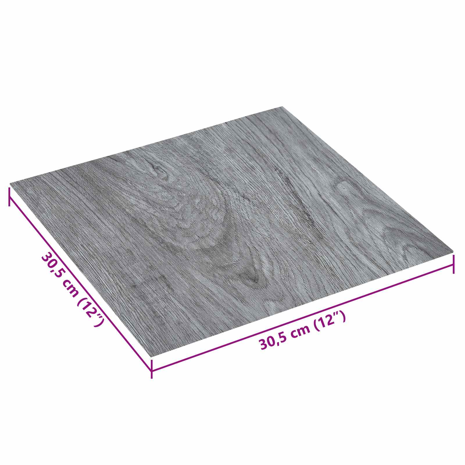 vidaXL Samoprzylepne Deski Podłogowe 30,5 x 30,5 cm 20 pcs PVC