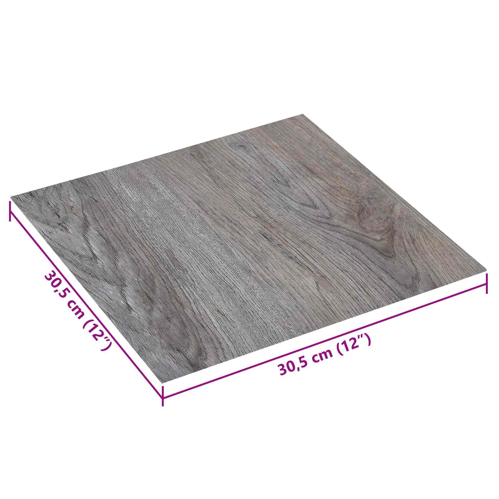vidaXL Samoprzylepne Deski Podłogowe 30,5 x 30,5 cm 20 pcs PVC
