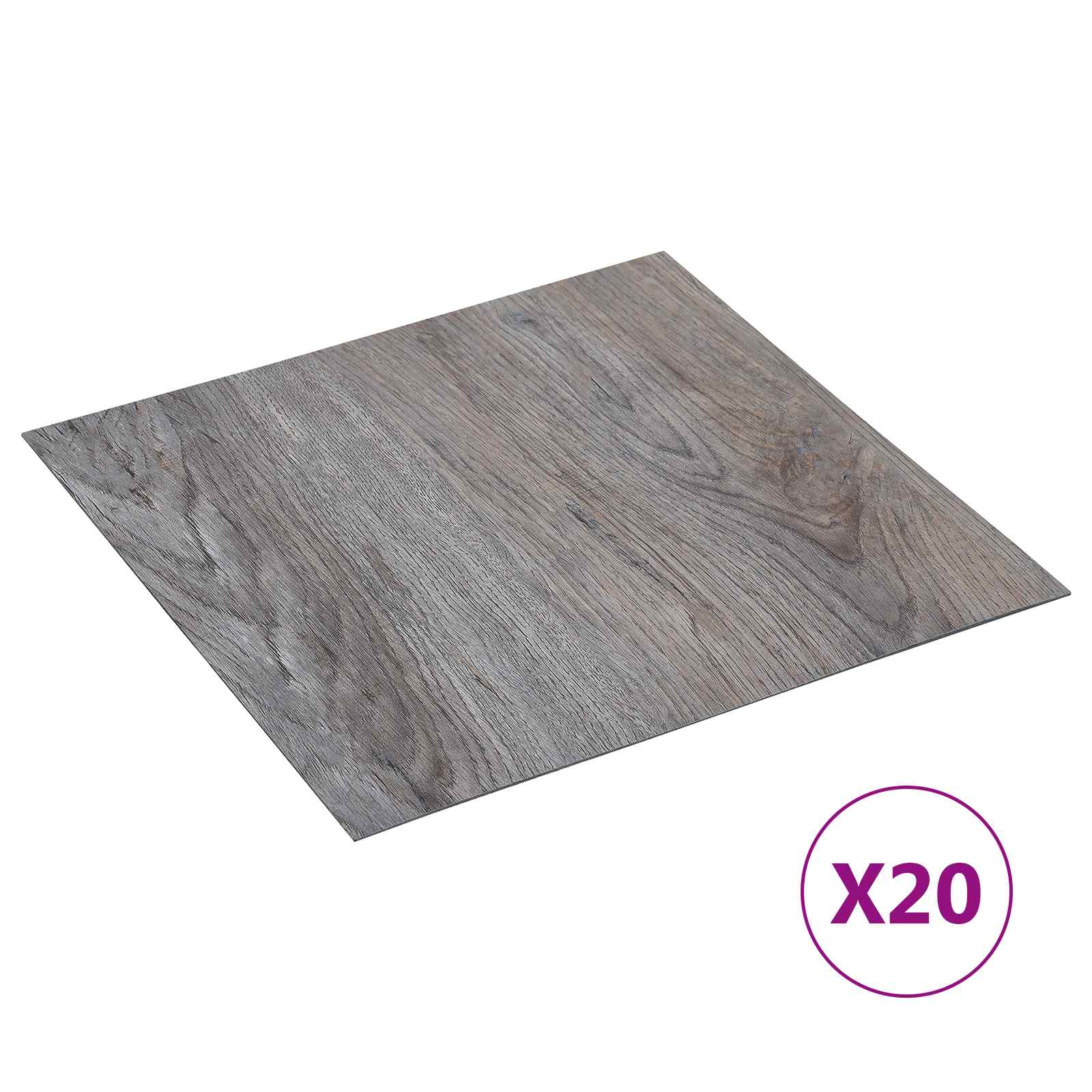 vidaXL Samoprzylepne Deski Podłogowe 30,5 x 30,5 cm 20 pcs PVC