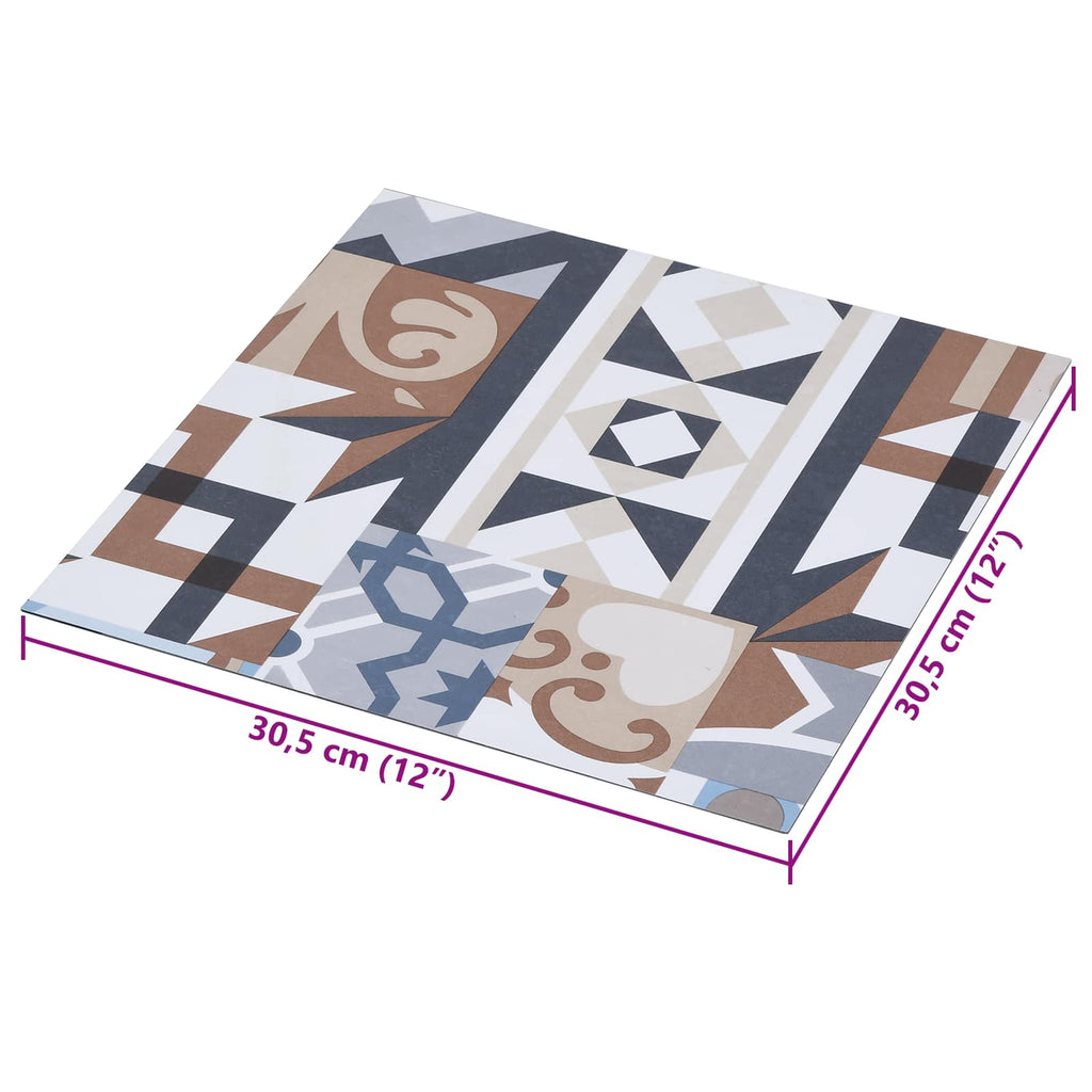 vidaXL Samoprzylepne Deski Podłogowe 30,5 x 30,5 cm 20 pcs PVC